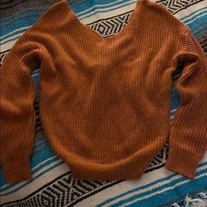 Twisted-back Sweater